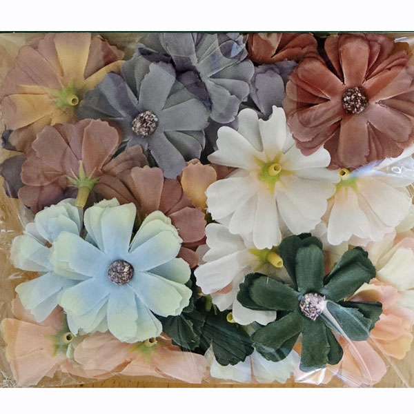 Fabric Faux Cosmos Flowers