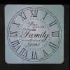Family Clock Face Stencil