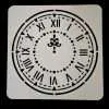 Fleur-de-Lis Clock Face Stencil
