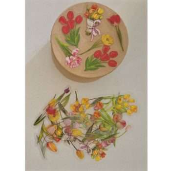 Floral Stickers Gift Box Kit