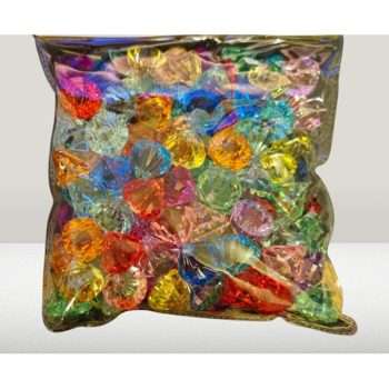 Multi-Coloured Decorative Gems