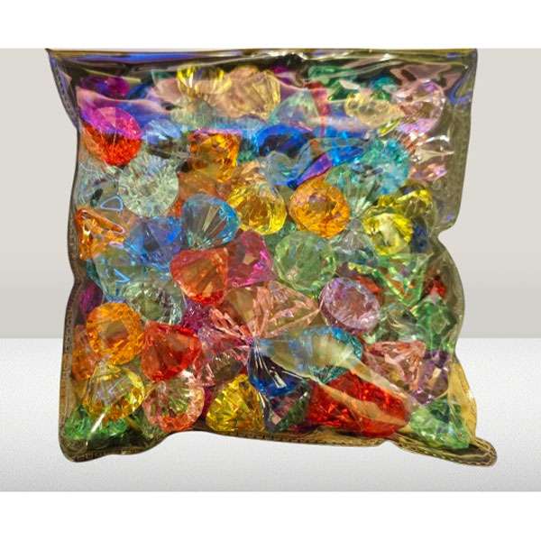 Multi-Coloured Decorative Gems