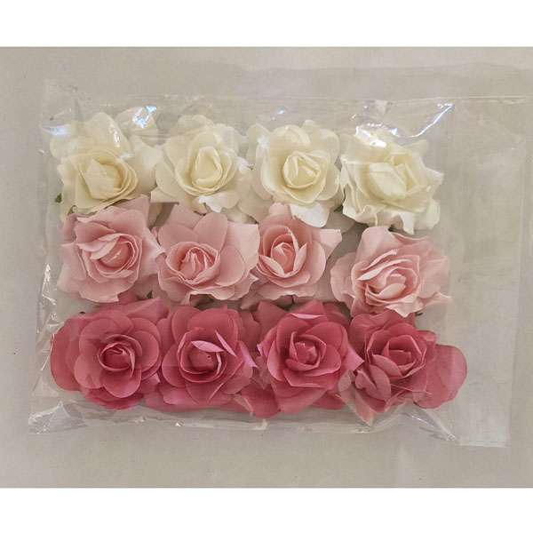 Paper Roses Pack Pink and White