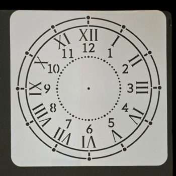 Classic Clock Face Stencil