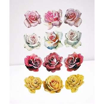 Rose Flower Sticker Sheet