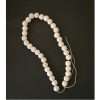 Round White Wooden Beads