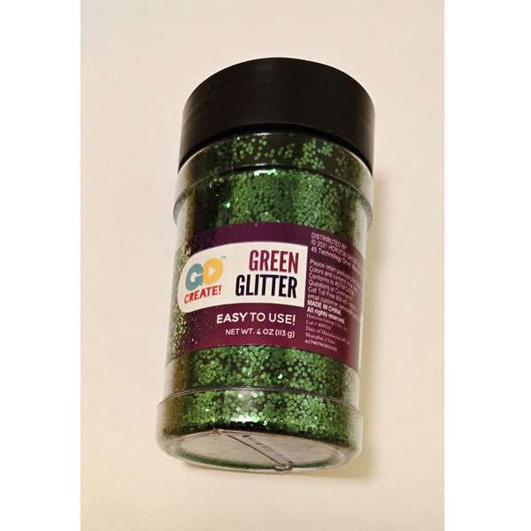 Green Glitter 4oz Container