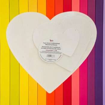 Multi-size Wood Heart Set
