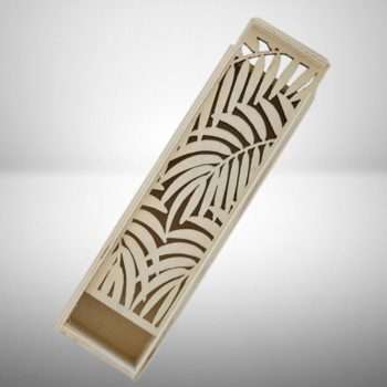 Wooden Slide Pencil Box