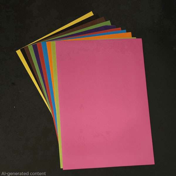Colourful Adhesive Paper Sheets