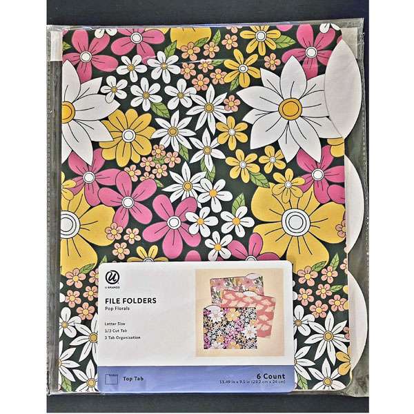 File Folders Pop Florals
