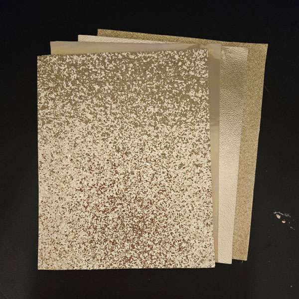 Gold Faux Leather Pack