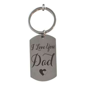 I Love You Dad Keyring