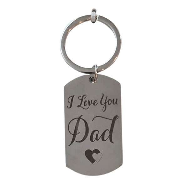 I Love You Dad Keyring