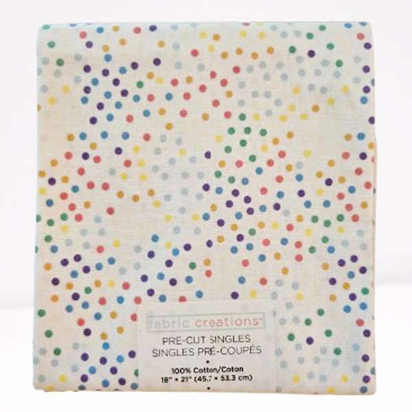 Multi-Dot Fabric Pre-Cut Singles