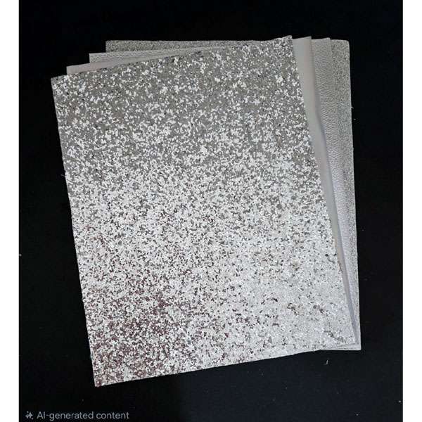 Silver Faux Leather Pack
