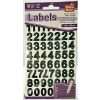 Small Black Number Labels