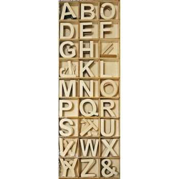 Wooden Laser-Cut Alphabet Pack