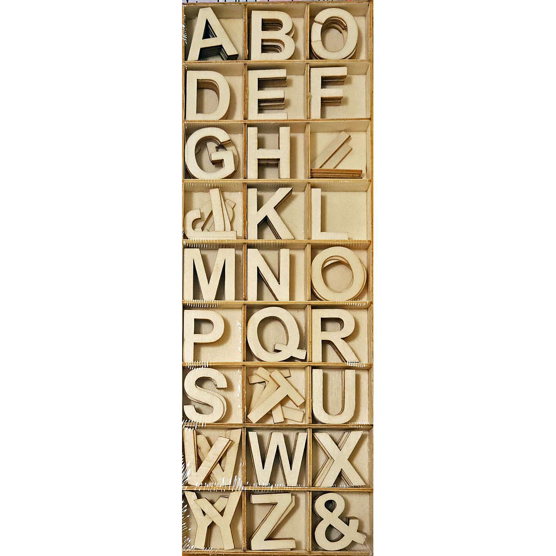 Wooden Laser-Cut Alphabet Pack