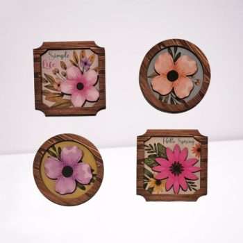 Floral 3D Fridge Magnets