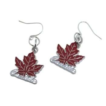 Maple Leaf Canada Earrings