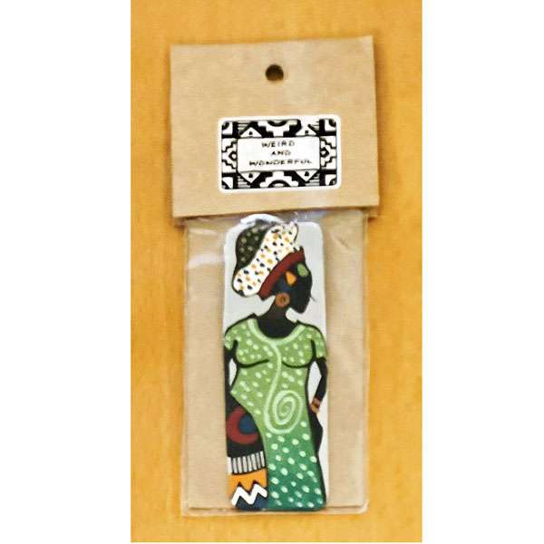 African Woman Tribal Keyring