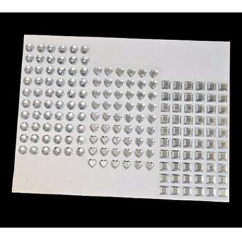 Clear Rhinestone Stickers Pack