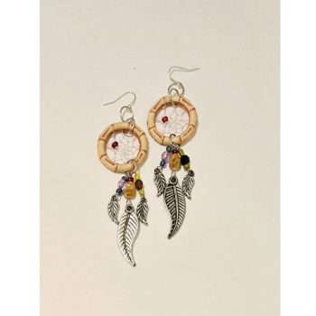 Dreamcatcher Feather Dangle Earrings
