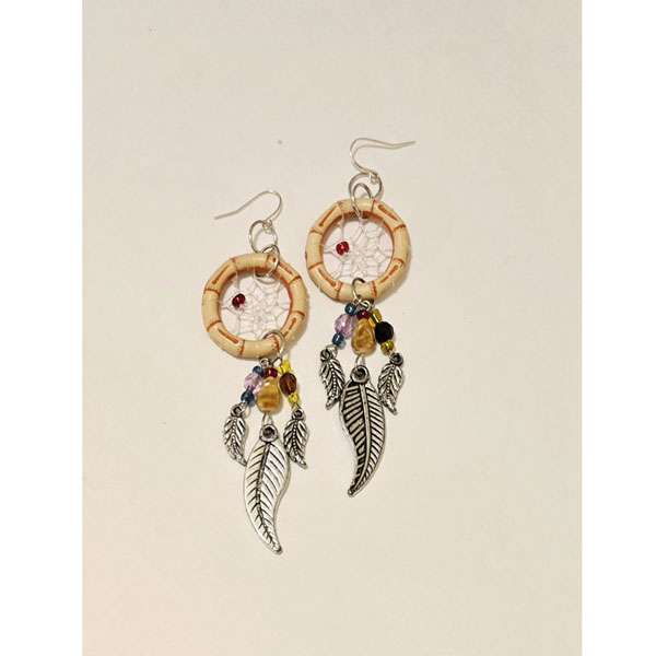Dreamcatcher Feather Dangle Earrings