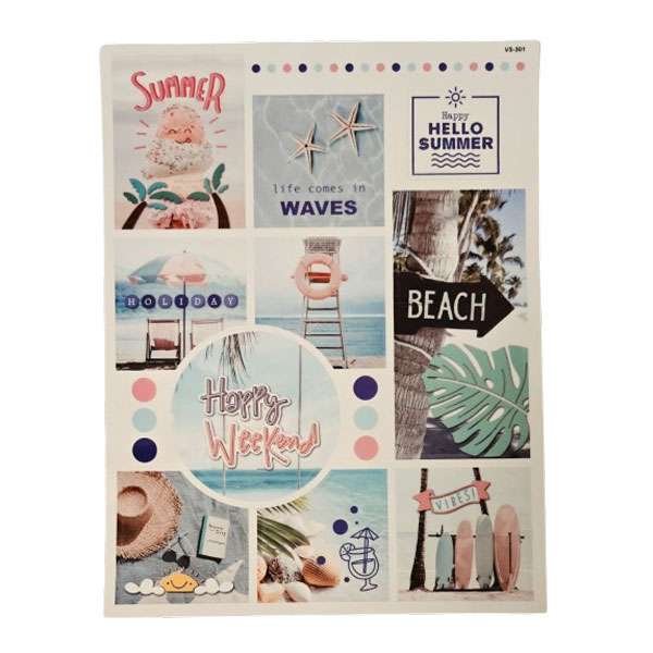 Summer Stickers Sheet