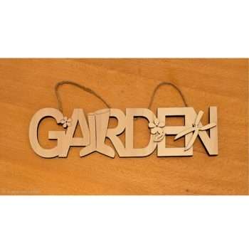 GARDEN Wooden Sign