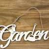Garden Script Wooden Sign