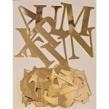 Gold Alphabet Stickers