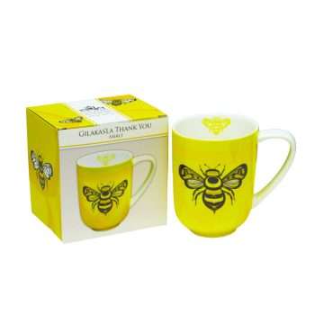 Thank you Bee Mug and Packaging