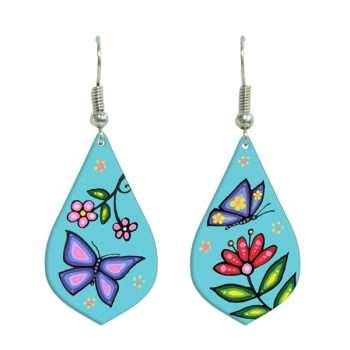 Kim McDonough turquoise butterfly Happiness Gallery Collection earrings