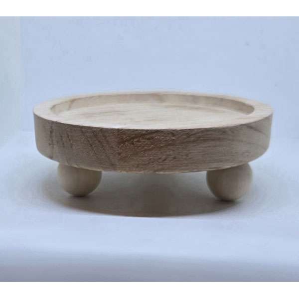 Unfinished Wood Pedestal Riser