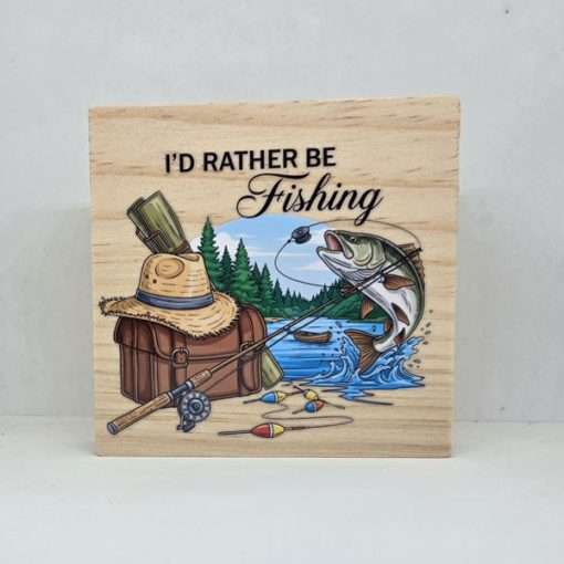 I'd Rather Be Fishing Desk Sitter
