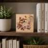 Pomeranian with Flowers Desk Sitter SIgn